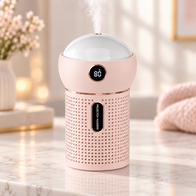Starry Sky Projector Humidifier – Ultrasonic Cool Mist with Night Light, USB Rechargeable