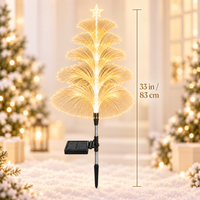 Solar Fiber Optic Christmas Tree Light – Color-Changing Outdoor Fountain Light