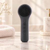 Silicone Facial Cleansing Brush – Ultrasonic Vibration & Warm Compress Massager