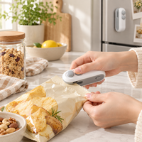 Mini 2-in-1 Bag Sealer & Cutter – Portable USB Rechargeable Food Sealer