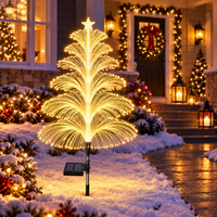 Solar Fiber Optic Christmas Tree Light – Color-Changing Outdoor Fountain Light