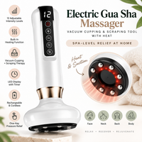 Electric Gua Sha Massager – Vacuum Cupping & Scraping Tool with Heat, 12 Intensity Levels