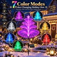 Solar Fiber Optic Christmas Tree Light – Color-Changing Outdoor Fountain Light