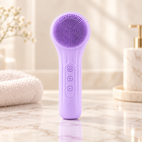 Silicone Facial Cleansing Brush – Ultrasonic Vibration & Warm Compress Massager