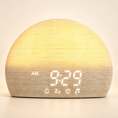 Sunrise Simulation Alarm Clock – Wake-Up Light with White Noise & Sleep Sounds