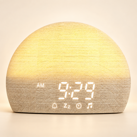 Sunrise Simulation Alarm Clock – Wake-Up Light with White Noise & Sleep Sounds