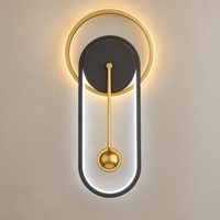 Nordic Minimalist Wall Clock – LED Backlight, Silent Sweep, Round Iron & Aluminum Design
