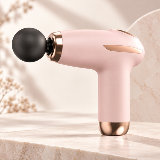 Mini Massage Gun – Portable Deep Tissue Percussion Massager with 4 Heads
