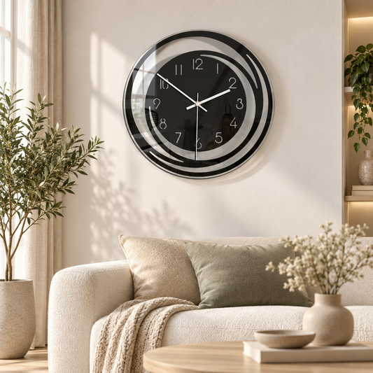 Modern Acrylic Wall Clock – Minimalist Nordic Round Design, Silent Movement