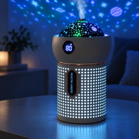 Starry Sky Projector Humidifier – Ultrasonic Cool Mist with Night Light, USB Rechargeable