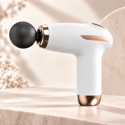 Mini Massage Gun – Portable Deep Tissue Percussion Massager with 4 Heads